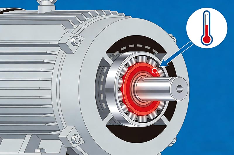 Bước đầu tiên trong việc khắc phục sự cố quá nhiệt vòng bi động cơ là gì